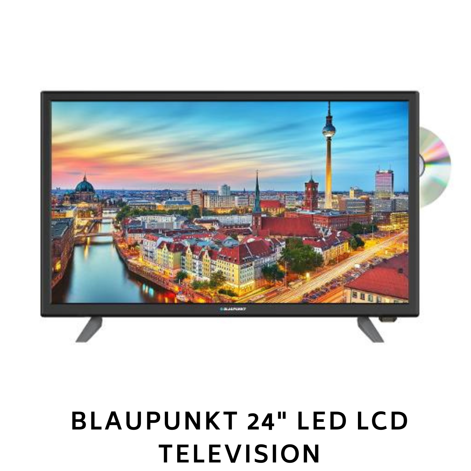 Blaupunkt 24 Inch LED LCD TV Built-In DVD Player Combo HD USB HDMI Television