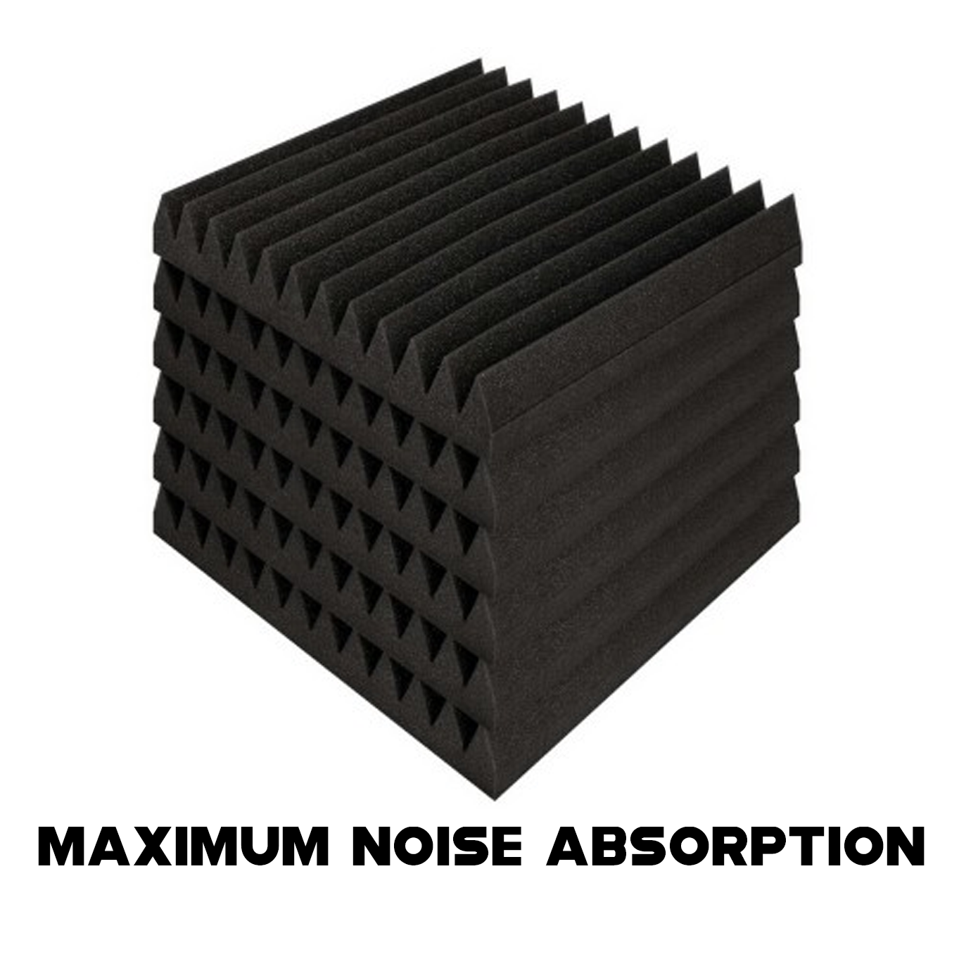 40pcs Studio Acoustic Foam Sound Proof Wedge Noise Cancelling Panel ...