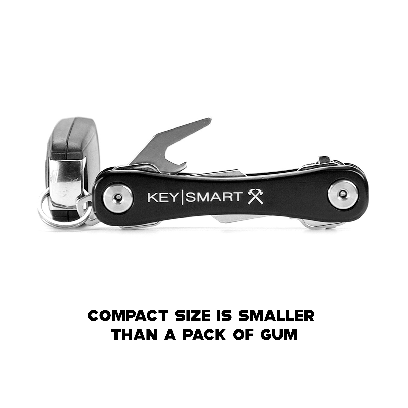 keysmart black compact key holder